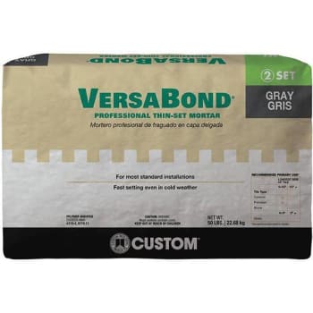 Image for Custom Building Products Versabond 50 Lb Gray Fortified Thinset Mortar from HD Supply