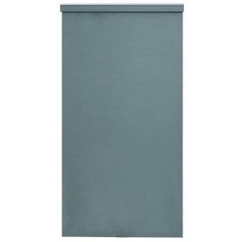 Image for Home Basics Cordless Fauxsilk Fabric Roller Shade 23" x 66" Sea Blue from HD Supply