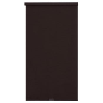 Image for Home Basics Cordless Fauxsilk Fabric Roller Shade 43" X 66" Dark Chocolate from HD Supply