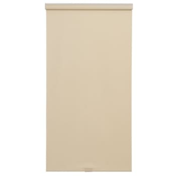 Home Basics Cordless Cotton Twill Thermal Fabric Roller Shade 23" x 66" Cream