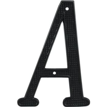 Image for Prime-Line 4 In Tall House Letter A, Diecast, Black from HD Supply