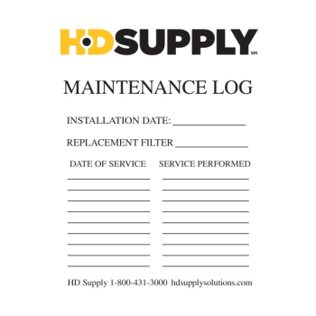 Image for Maintenance Log Sticker Package Of 100 from HD Supply