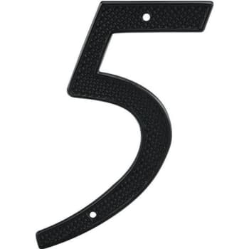Image for Prime-Line 4 In House Number 5, Diecast, Black Finish Package Of 2 from HD Supply