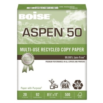 BOISE® Aspen® 50 Multi-Purpose Letter Size Paper 8-1/2" x 11"
