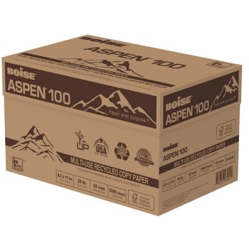 Image for Boise® Aspen® 100 White Multi-Use Recycled Paper 8-1/2" X 11" Case Of 10 from HD Supply