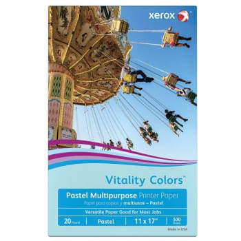 Image for Xerox® Vitality Colors™ Pastel Blue Multi-Purpose Printer Paper, Package Of 500 from HD Supply