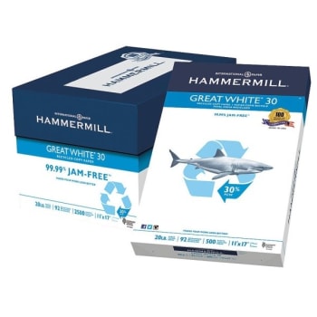 Hammermill® Great White® Legal Size Copy Paper Case Of 5 Reams/2500 Sheets
