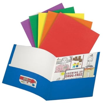 Image for Office Depot® Brand Assorted Color 2-Pocket Portfolios, 8-1/2"x11", Pack Of 10 from HD Supply