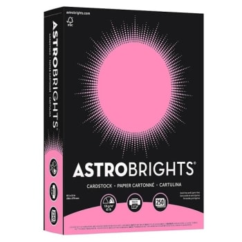 Image for Astrobrights® Pulsar Pink Colored Cardstock Paper 8-1/2" X 11" 250-Ream from HD Supply