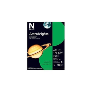 Image for Astrobrights® Gamma Green Colored Cardstock Paper 8-1/2" X 11" 250-Ream from HD Supply