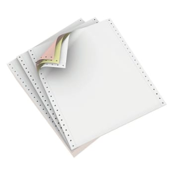 Image for Domtar White/Canary/Pink Carbonless Continuous Form Paper 9-1/2" x 11" from HD Supply