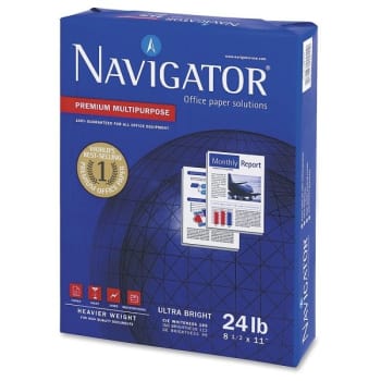 Image for Navigator™ White Premium Multi-Purpose Paper 8-1/2" x 11" Case Of 10 Reams/5000 Sheets from HD Supply