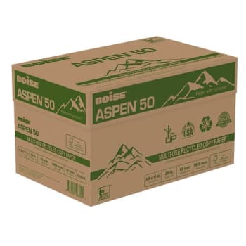 Image for Boise® Aspen® 50 White Multi-Use Recycled Paper 8-1/2" X 11" Case Of 10 from HD Supply