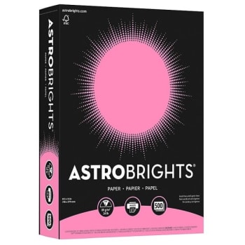 Image for Astrobrights 8-1/2 X 11 In. Pink Paper (500-Ream) from HD Supply