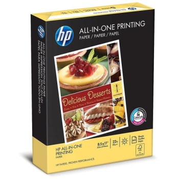 HP White All-In-One Printing Paper, 8-1/2" x 11", Package Of 500 Sheets