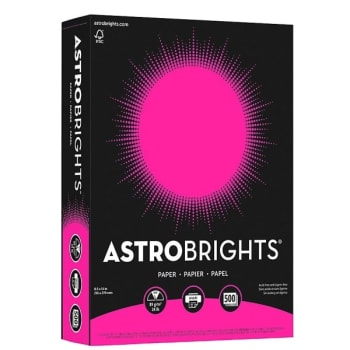 Image for Astrobrights 8-1/2 X 11 In. Fuscia Paper (500-Ream) from HD Supply