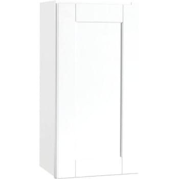 Image for Hampton Bay Shaker 15 In X 30 In X 12 In Satin White Stock Wall Kitchen Cabinet from HD Supply