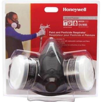 Image for Honeywell Half Mask Respirator With Ov And N95, Medium from HD Supply