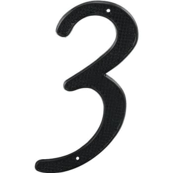 Image for Prime-Line 4 In House Number 3, Diecast, Black Finish Package Of 2 from HD Supply
