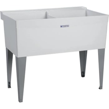 Image for Mustee Utilatub 40 In X 24 In X 33 In Thermoplastic Floor Mount Utility Tub Wht from HD Supply