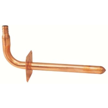 Image for Apollo 8 In X 1/2 In Copper Pex-B Barb Stub-Out 90-Degree Elbow With Flange from HD Supply
