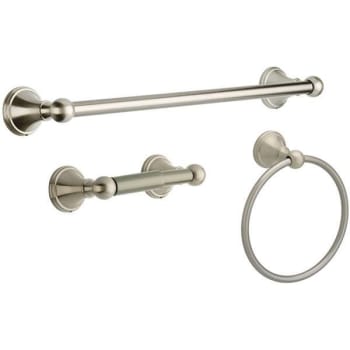 Image for Delta Crestfield 3-Piece Bath Hardware Set In Brushed Nickel from HD Supply