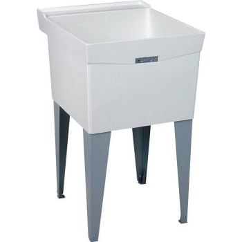 Image for Mustee Utilatub 20 In X 24 In X 33 In Fiberglass Floor Mount Laundry/utility Tub from HD Supply