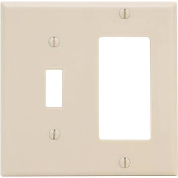 Image for Leviton Ivory 2-Gang 1-Toggle/1-Decorator/rocker Wall Plate 1-Pack from HD Supply