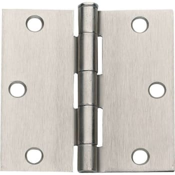 Image for Global Door Controls Anvil Mark Butt Hinge, Square Corner 3-1/2" Sn, Package Of 2 from HD Supply