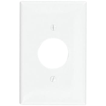 Image for Leviton 1-Gang Midway Single 1.406 In Hole Wall Plate, White from HD Supply