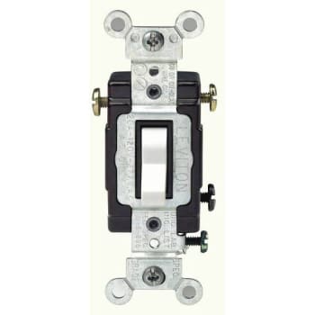 Image for Leviton 20 Amp 120-Volt/277-Volt 3-Way Grade Ac Quiet Toggle Switch W/white from HD Supply