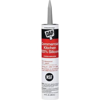 Image for Dap Commercial 9.8 Oz Clear Kitchen Silicone Sealant Cartridge from HD Supply
