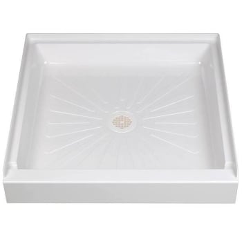 Image for Mustee Durabase 32 In L X 32 In W Single Threshold Alcove Shower Pan Base White from HD Supply