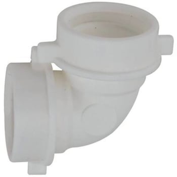 Image for Durapro 1-1/2 Plastic Bend 90-Degree Slip Joint Elbow Fitting from HD Supply