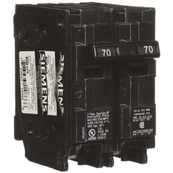 Image for Siemens 70 Amp Double-Pole Type Qp Circuit Breaker from HD Supply