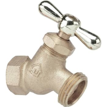 Image for Everbilt 1/2 In Fip X 3/4 In Mht Brass No-Kink Hose Bibb Valve from HD Supply