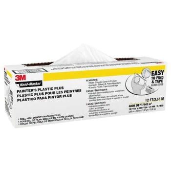 Image for 3m Hand-Masker 400 Ft X 12 Ft X 0.31 Mil Painter's Plastic Plus from HD Supply