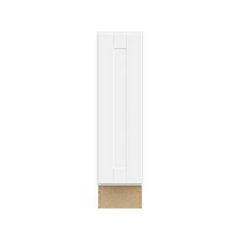 Image for Hampton Bay 9 in. W x 34.5 in. H x 24 in. D Shaker Assembled Base Cabinet, Satin White from HD Supply
