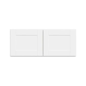 Image for Hampton Bay 36in. W X 15in. H X 12in. D Shaker Assembled Wall Cabinet, Satin White from HD Supply