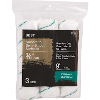 Image for 9 Inx 3/8 Inmicrofiber Paint Roller Cover Package Of 3 from HD Supply