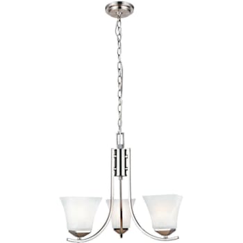 Design House Torino 3-Light Satin Nickel Chandelier