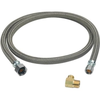 Image for Brasscraft 1/2"fip X 3/8"comp X 48"braided Dishwasher Connector W/3/8"comp Elbow from HD Supply