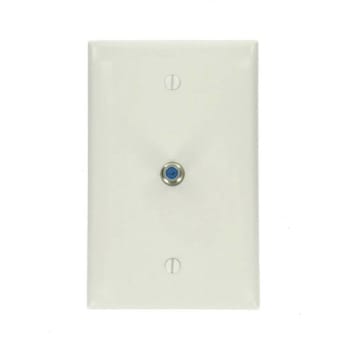 Image for Leviton 1-Gang Midway Catv Wall Plate, White from HD Supply