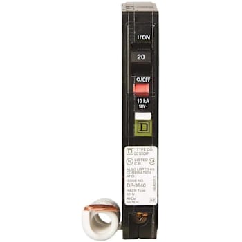 Image for Square D Qo 20 Amp Single-Pole Combination Arc Fault Circuit Breaker(Qo120cafic) from HD Supply