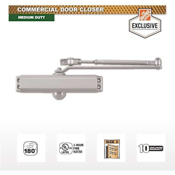 Image for Universal Hardware Medium-Duty Aluminum Commercial Door Closer from HD Supply