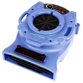 B-Air Hp Low Profile, 1/4, Blue, Air Mover Blower Fan, For Water Damage Restoration