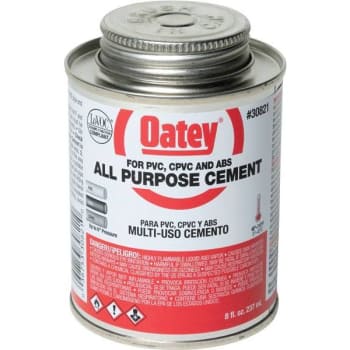 Image for Oatey 8 Oz Medium Milky All-Purpose Abs, Cpvc, Pvc Cement from HD Supply