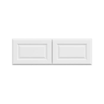 Image for Hampton Bay 36in. W X 12in. H X 12in. D Hampton Raised Panel Assembled Wall Cabinet, Satin White from HD Supply