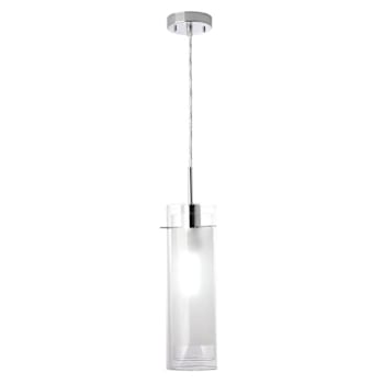 Globe Electric Sydney 1-Light Polished Chrome Clear Glass Hanging Pendant
