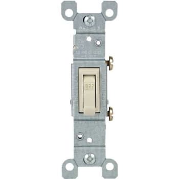 Image for Leviton 15 Amp Single-Pole Toggle Light Switch, Light Almond from HD Supply